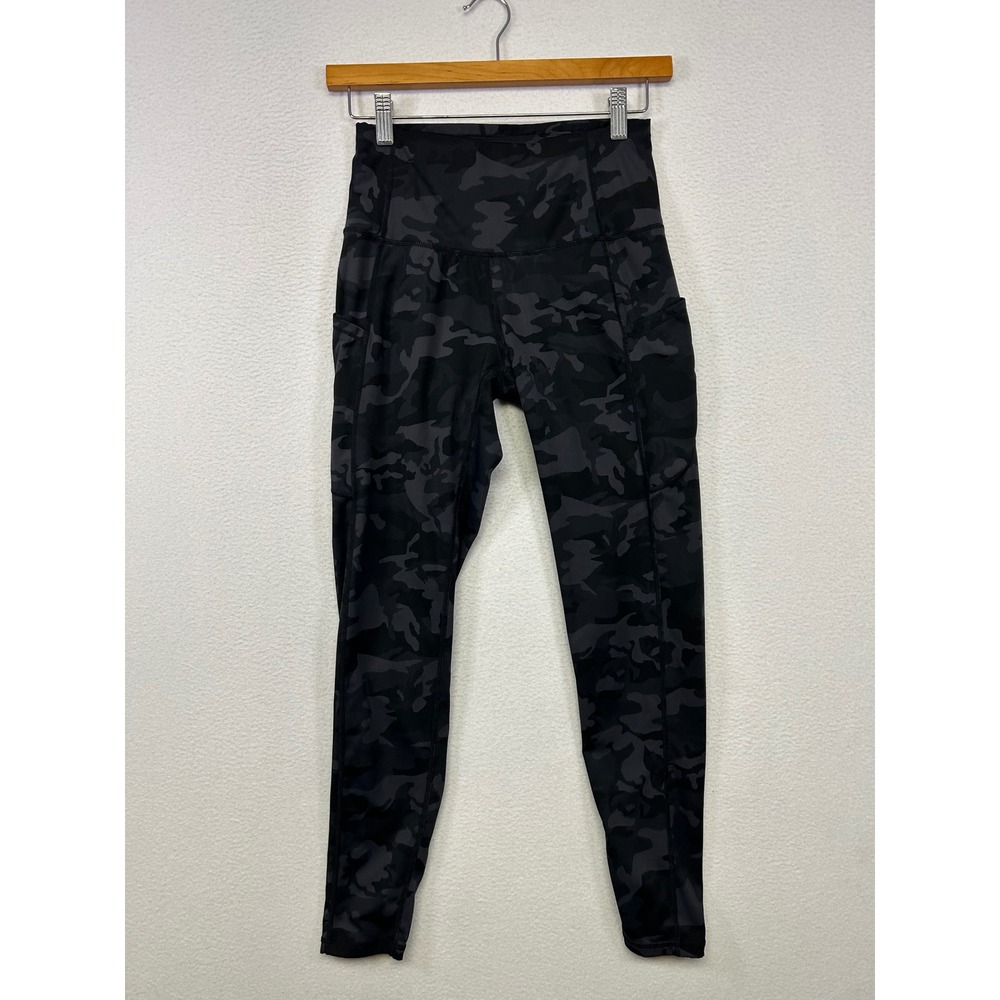 Activewear Camo Print Unbranded Womens Small Black Camouflage Athletic Leggings
